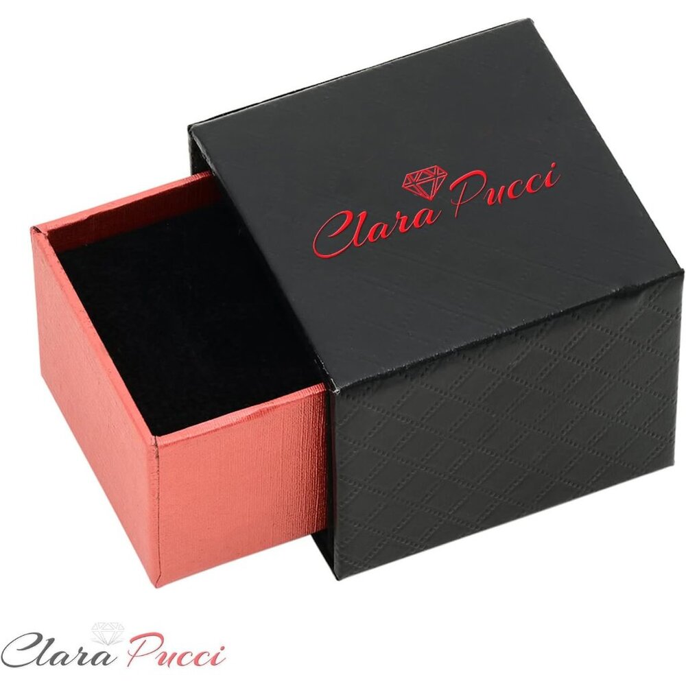 14k Solid White Gold 2.5 Ctw Ruby Three-Stone Rin… - image 6